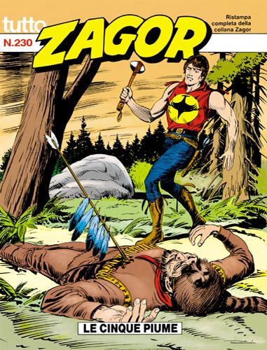 TUTTO ZAGOR # 230-Le cinque piume-nov 1997-Ed.Bonelli