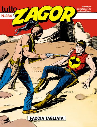 TUTTO ZAGOR # 234-Faccia Tagliata-Jan 1998-Ed.Bonelli
