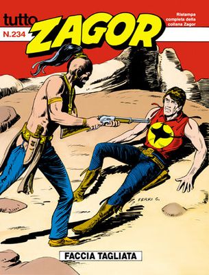 TUTTO ZAGOR # 234-Faccia Tagliata-Jan 1998-Ed.Bonelli TUTTO ZAGOR # 234-Faccia Tagliata-Jan 1998-Ed.Bonelli