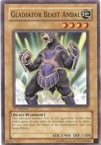 Carta YUGIOH-Andal, Bête Gladiateur-Phantom Darkness-FRA-Played-Common 1.ed