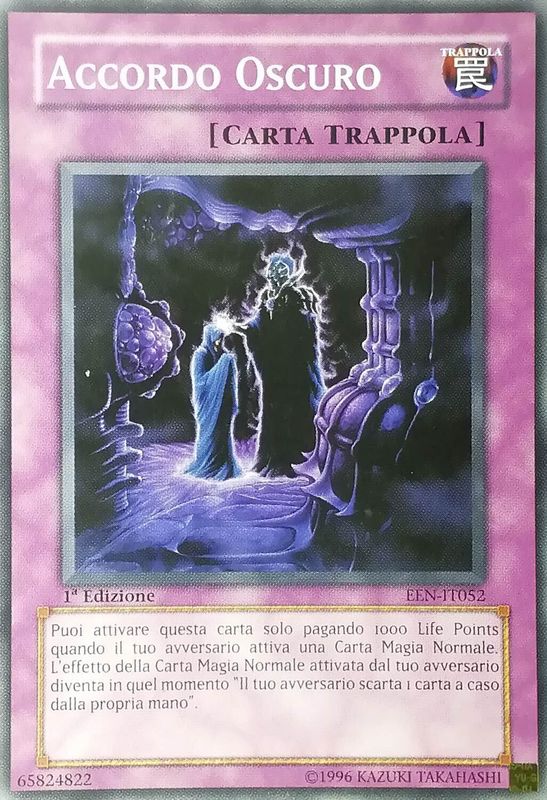 Carta YUGIOH-Accordo Oscuro-EEN-ITA-Good-Common