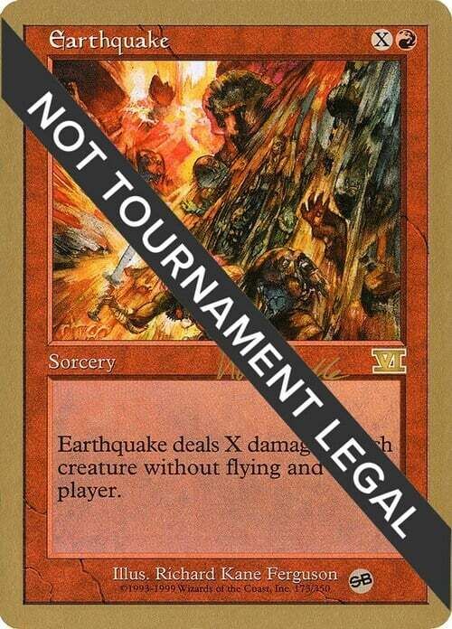 Carta MTG-Terremoto-WCD 1999: Kai Budde-EN-Good-Rare