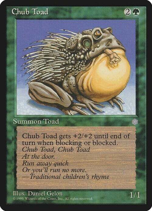 Carta MTG-Rospo Paffuto-Era Glaciale-ITA-EX-Common