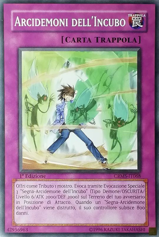 Carta YUGIOH-Arcidemoni dell'Incubo-CRMS-ITA-Played-Common 1.Ed