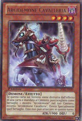 Carta YUGIOH-Arcidemone Cavalleria-JOTL-IT030-ITA-EX-Rare 1.Ed Carta YUGIOH-Arcidemone Cavalleria-JOTL-IT030-ITA-EX-Rare 1.Ed