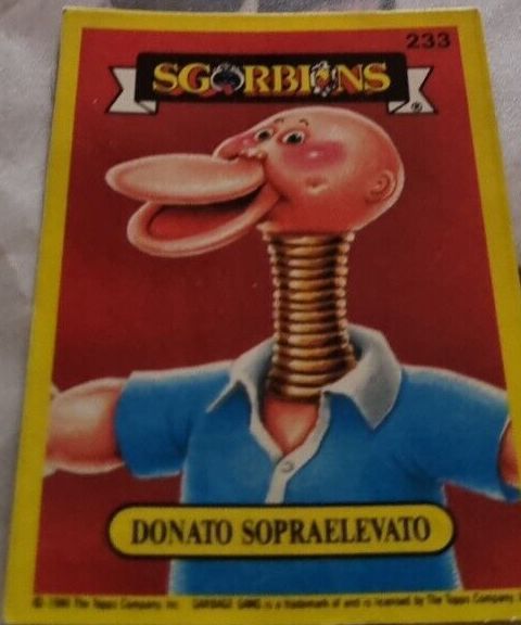 Figurina - Sgorbions N.233 - Donato sopraelevato Topps 1985 Usata -