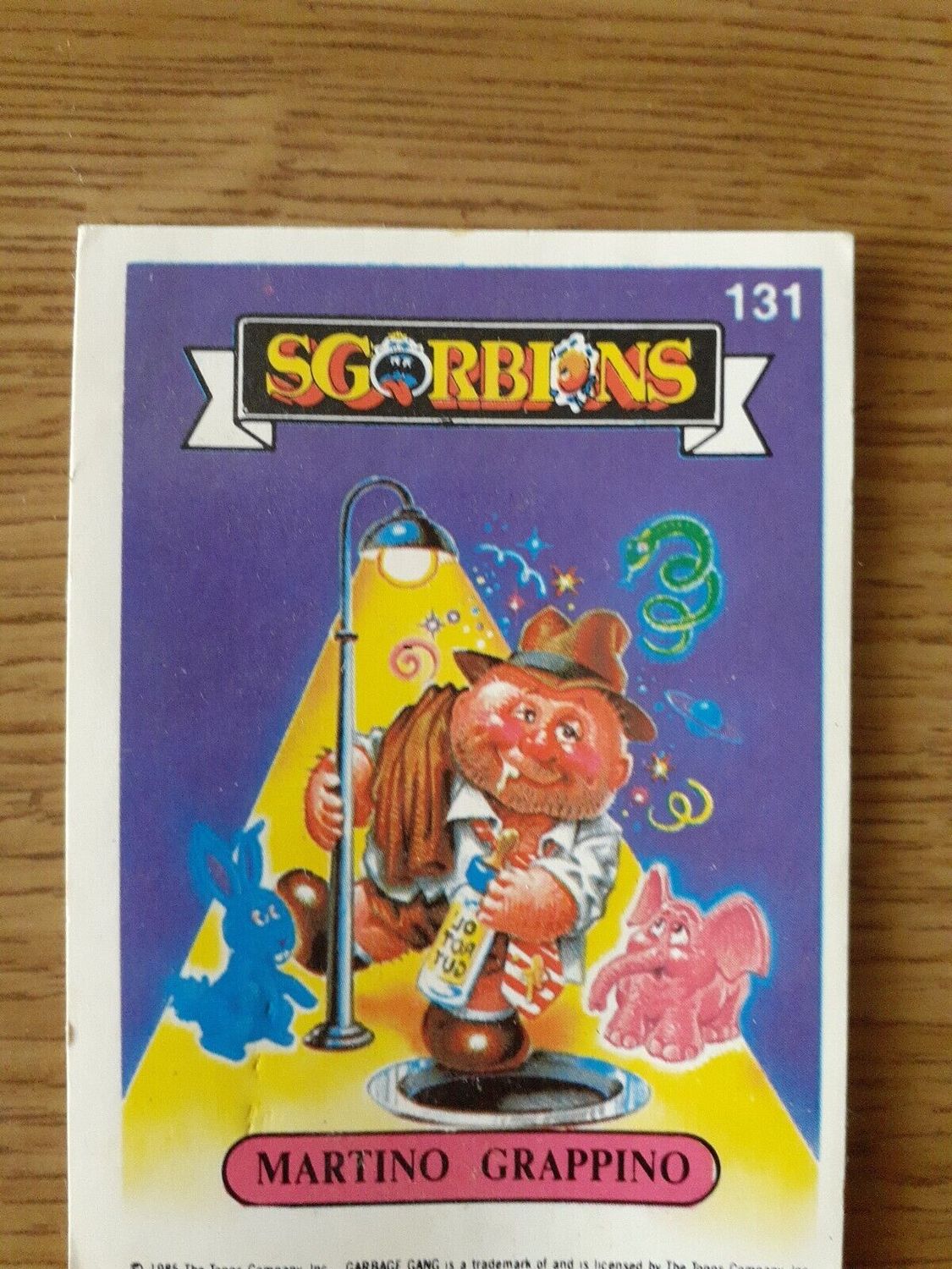Figurina - Sgorbions N.131 - Martino grappino Topps 1985 Usata -