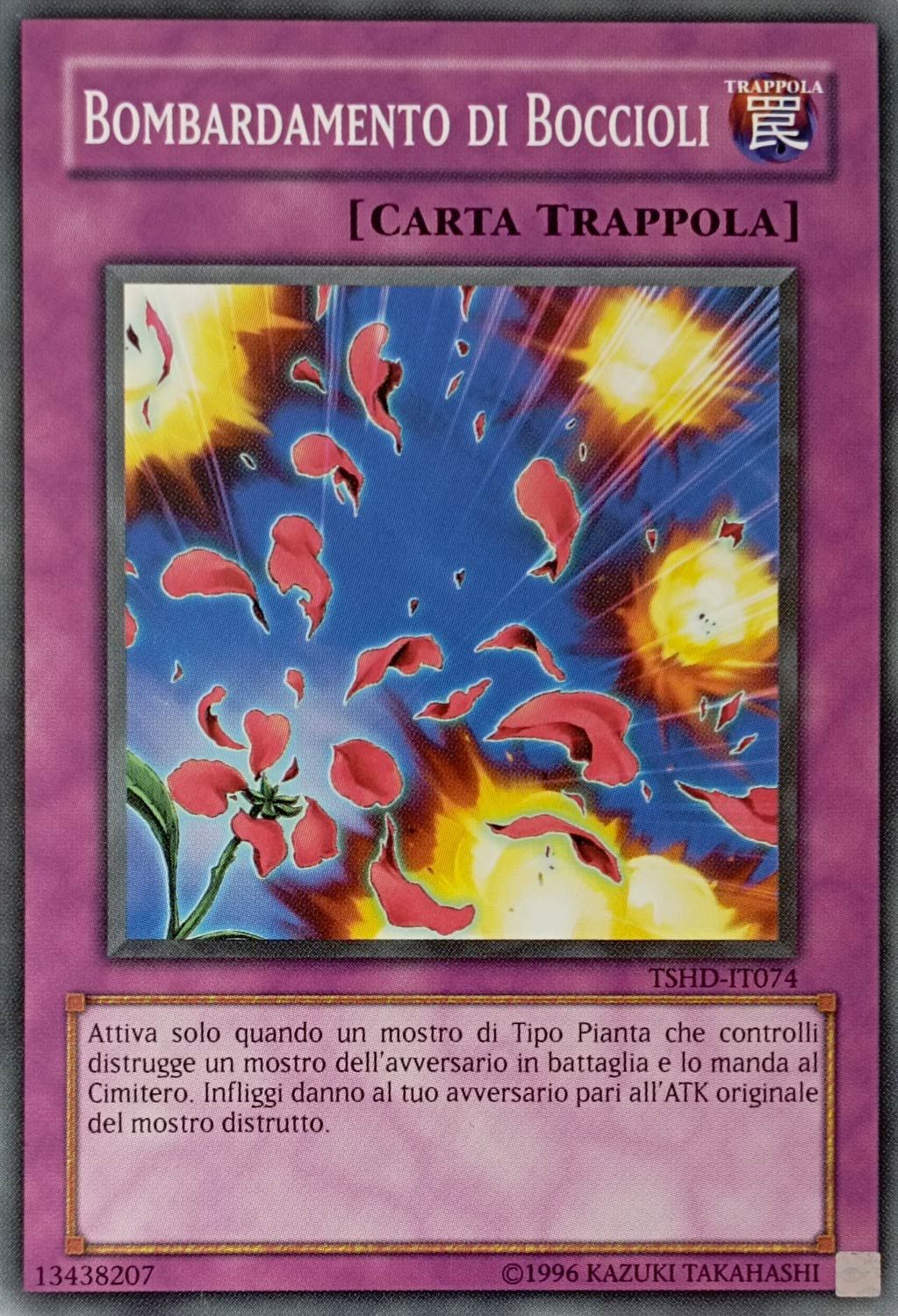 Carta YUGIOH-Bombardamento di Boccioli-TSHD-IT074-ITA-Good-Common