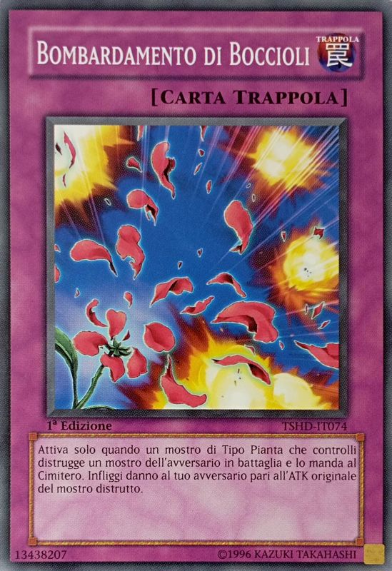 Carta YUGIOH-Bombardamento di Boccioli-TSHD-IT074-ITA-Good-Common 1.Ed