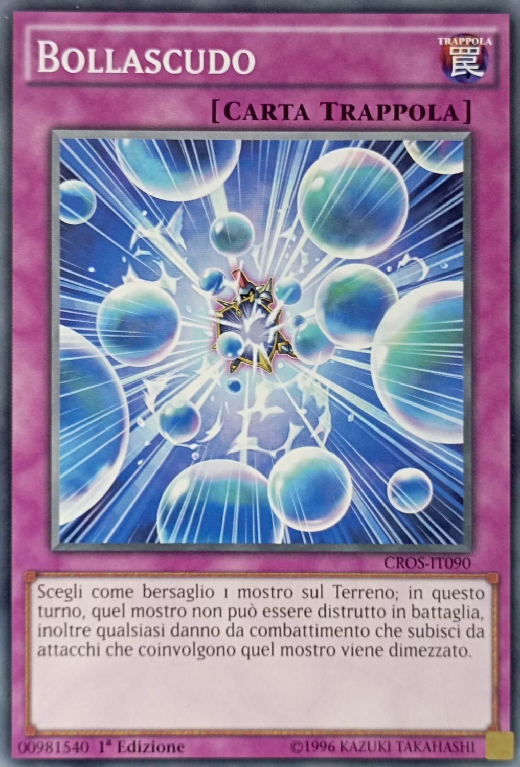 Carta YUGIOH-Bollascudo-CROS-IT090-ITA-EX-Common 1.Ed