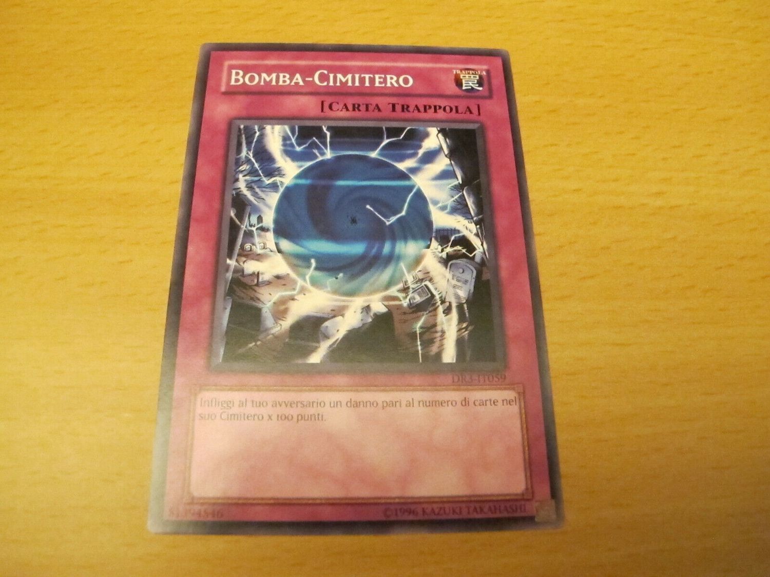 Carta YUGIOH-Bomba-Cimitero-DR3-IT059-ITA-Poor-Common