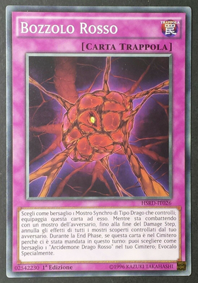 Carta YUGIOH-Bozzolo Rosso-HSRD-IT029-ITA-EX-Common 1.Ed