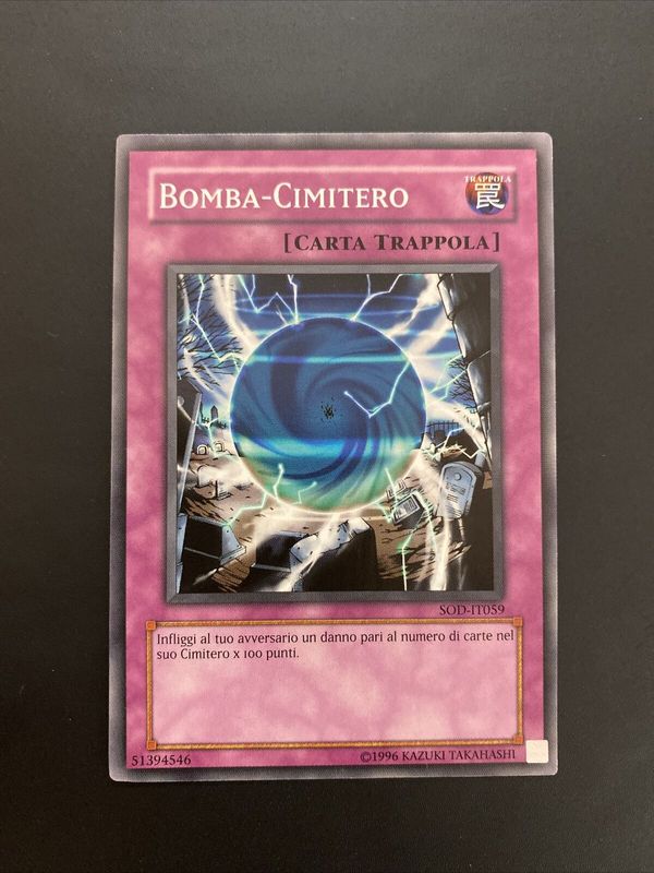 Carta YUGIOH-Bomba-Cimitero-SOD-IT059-ITA-LP-Common 1.Ed