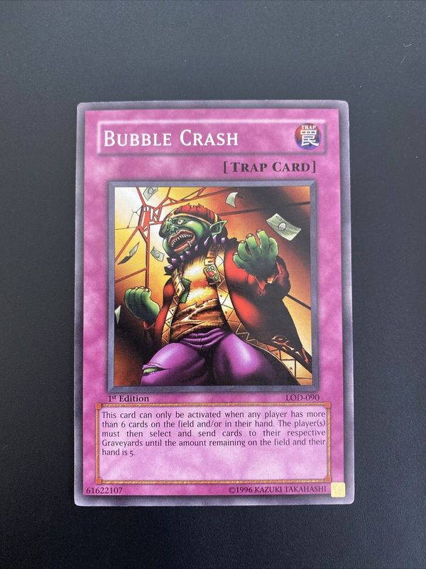 Carta YUGIOH-Bubble Crash-LOD-090-EN-Good- 1.Ed