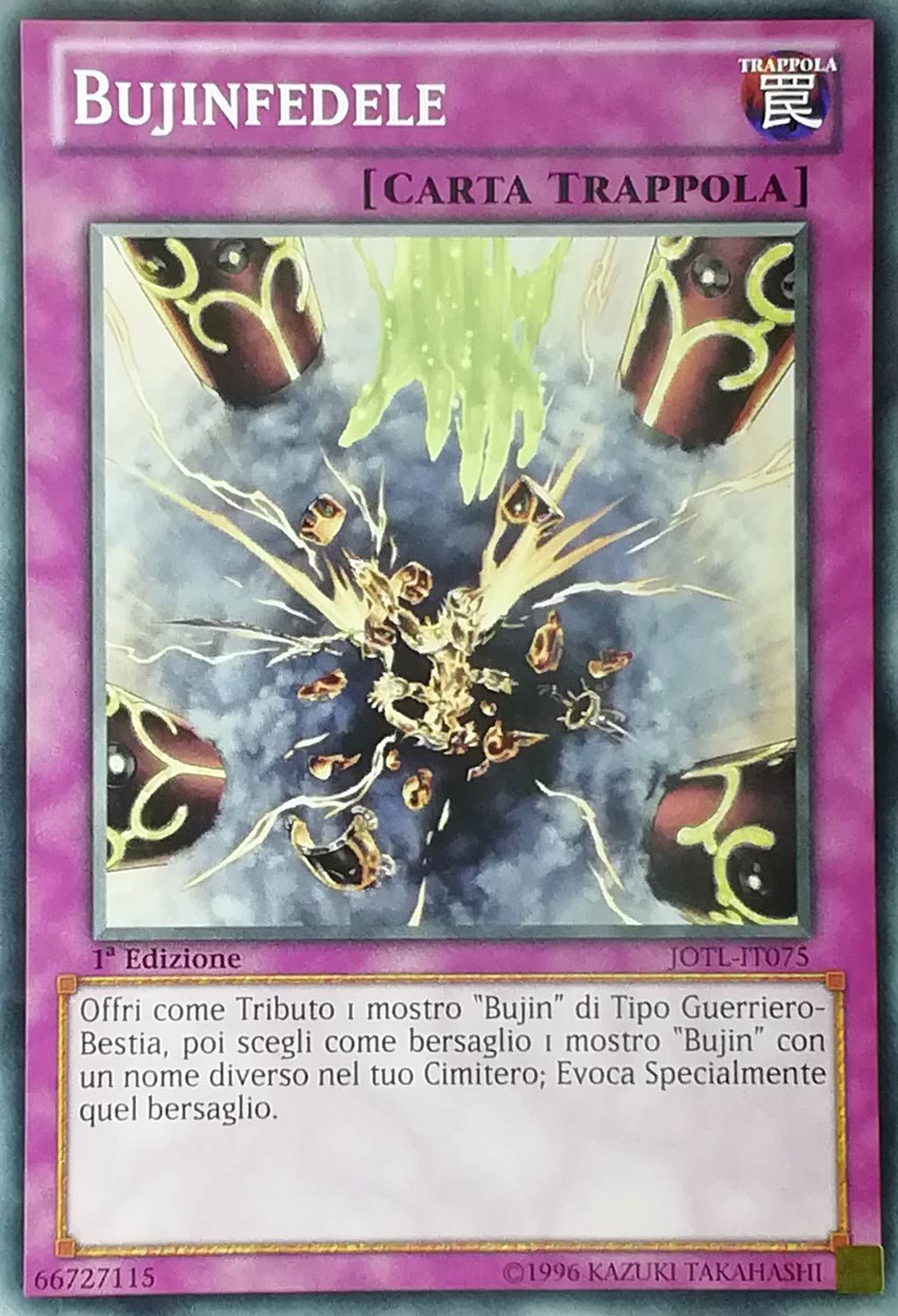 Carta YUGIOH-Bujinfedele-JOTL-IT075-ITA-EX-