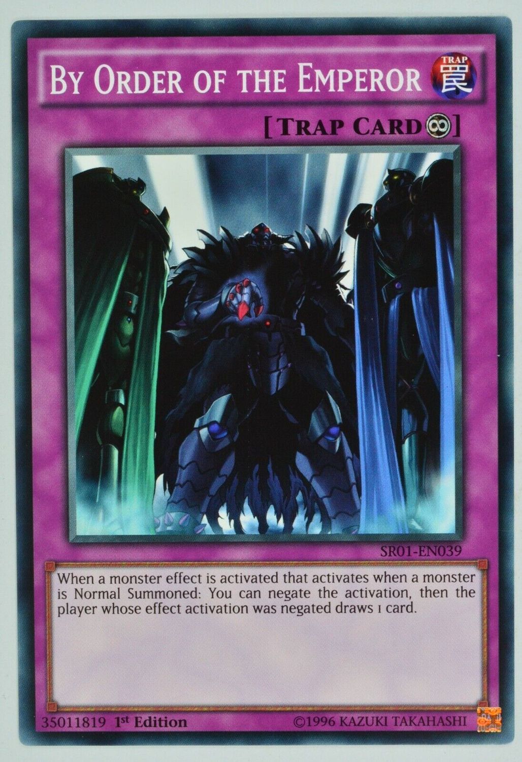 Carta YUGIOH-By Order of the Emperor-SR01-EN039-EN-EX- 1.Ed
