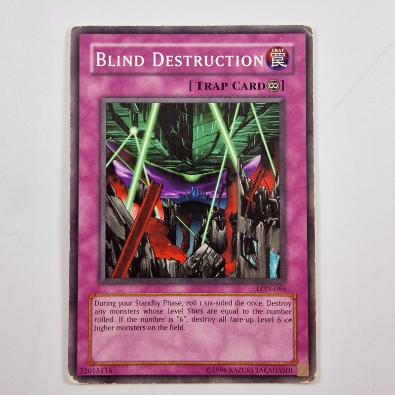 Carta YUGIOH-Blind Destruction -LON-086-EN-EX- 1.Ed
