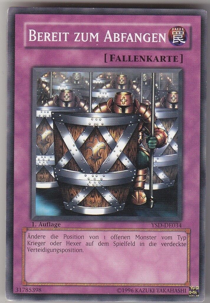 Carta YUGIOH-Bereit zum Abfangen-YSD-DE034-DE-Good- 1.Ed