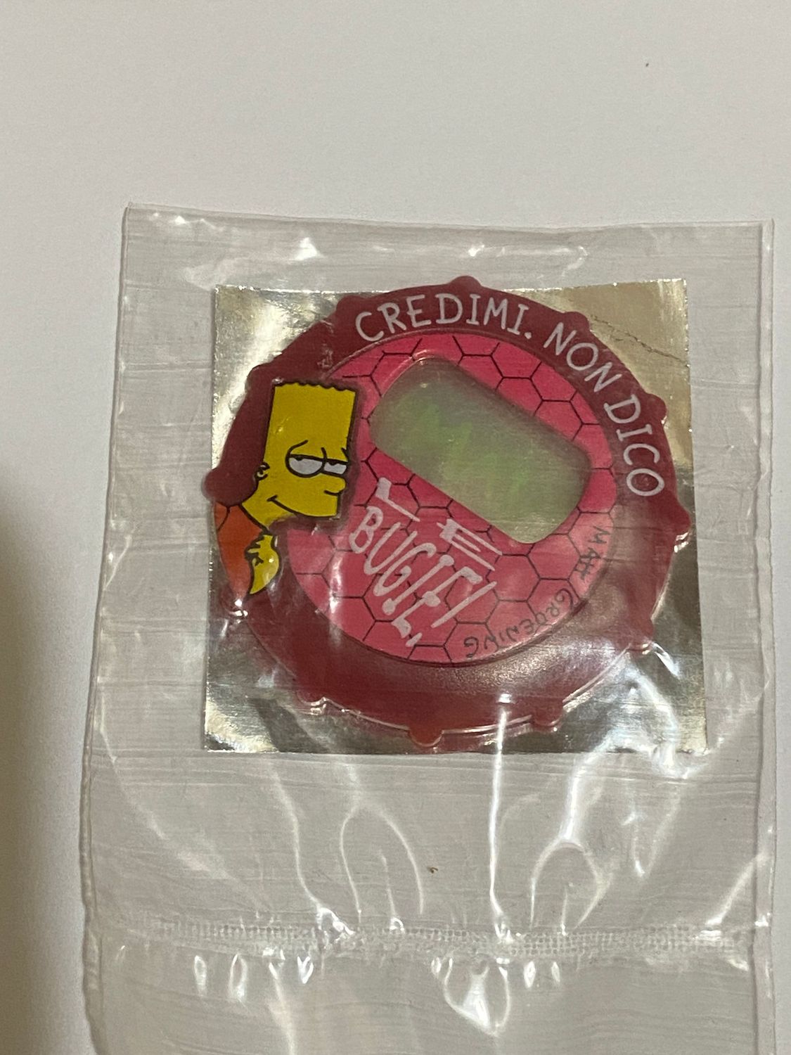 Sorpresa Kinder Brioss The Simpsons Credimi non dico mai bugie- copri orologio