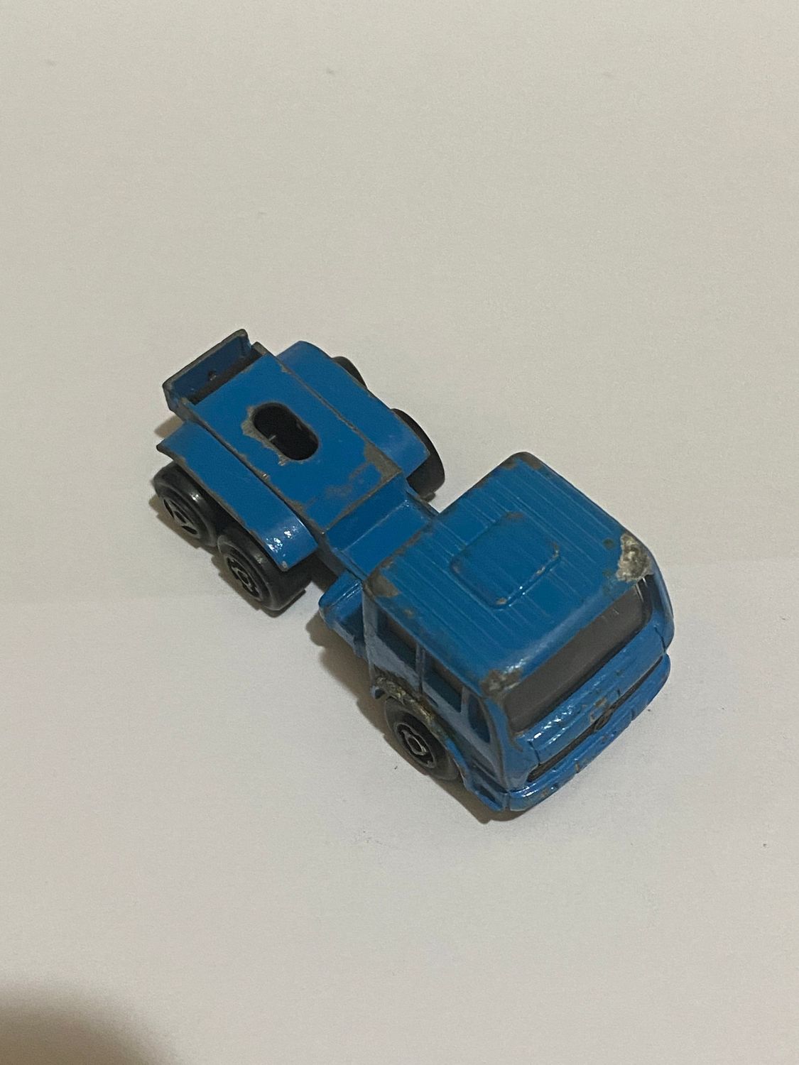 Modellino - Majorette  Mercedes Truck motrice Blue vintage scala 1/100