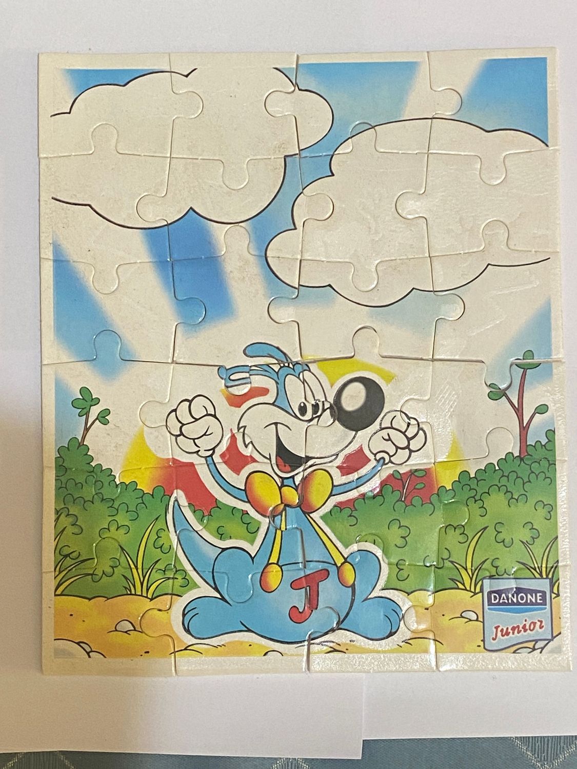 Puzzle Danone Junior Vintage completo cm13,5 x 16