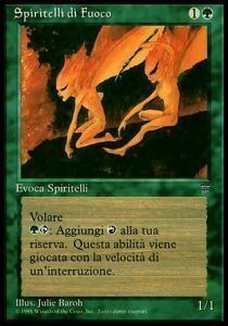 Carta MTG-Spiritelli di Fuoco-Leggende in italiano-ITA-EX-Common