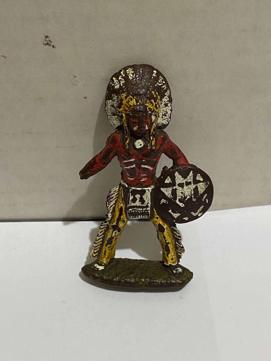 Soldatino Vintage Cromoplasto Landi anni 70 capo indiano