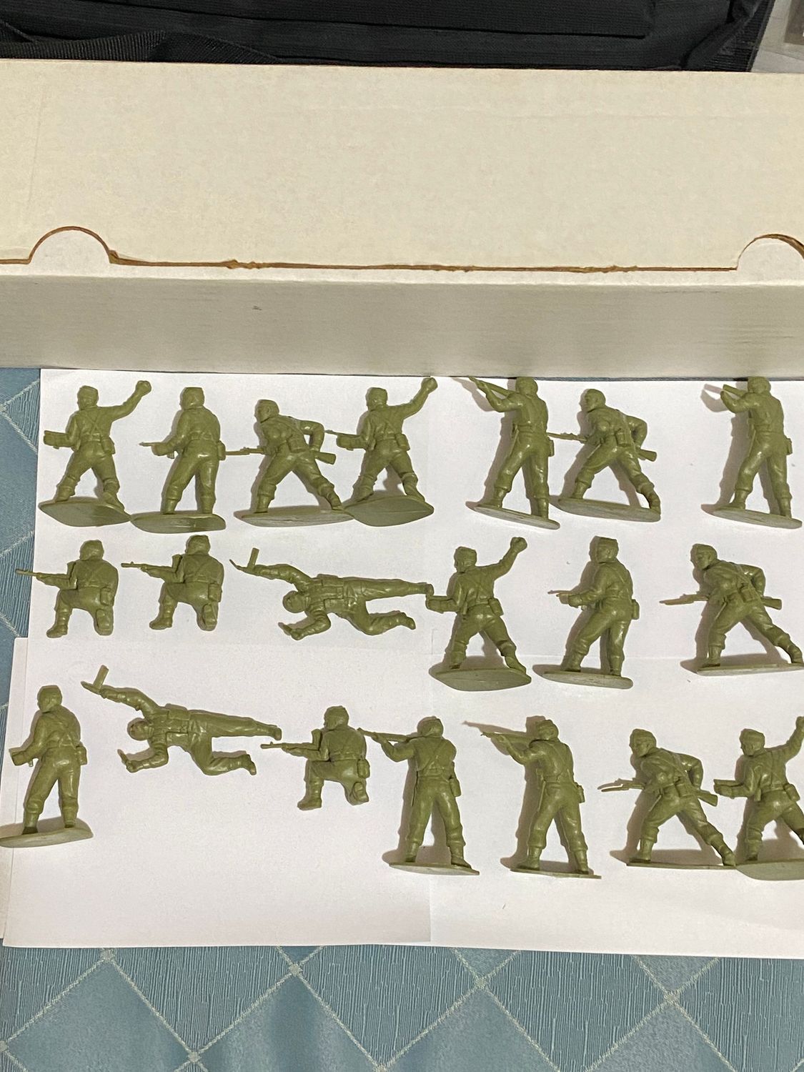 Soldatini Vintage anni 70 Lotto di 20 pezzi British commando Airfix