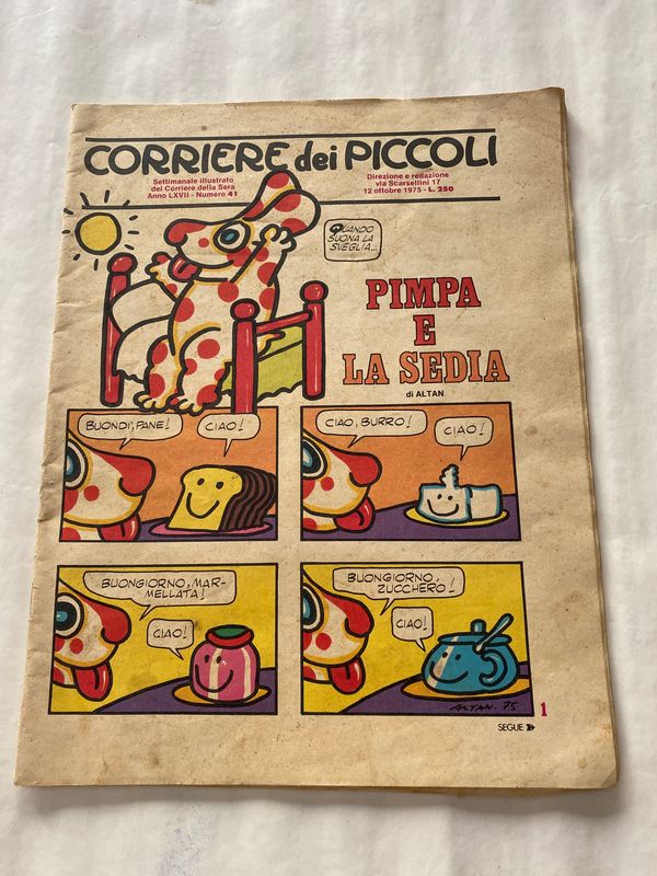 corriere dei piccoli anno LXVII N.41 del 1976