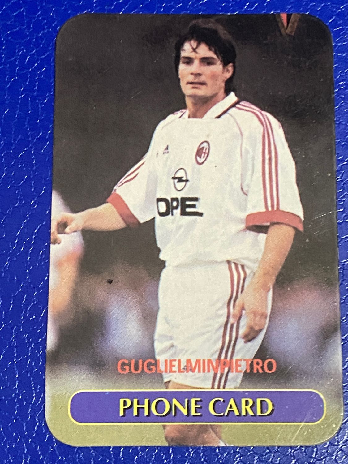 carte telefoniche (fake) - Guglielminpietro Calcio Milan -  Usata