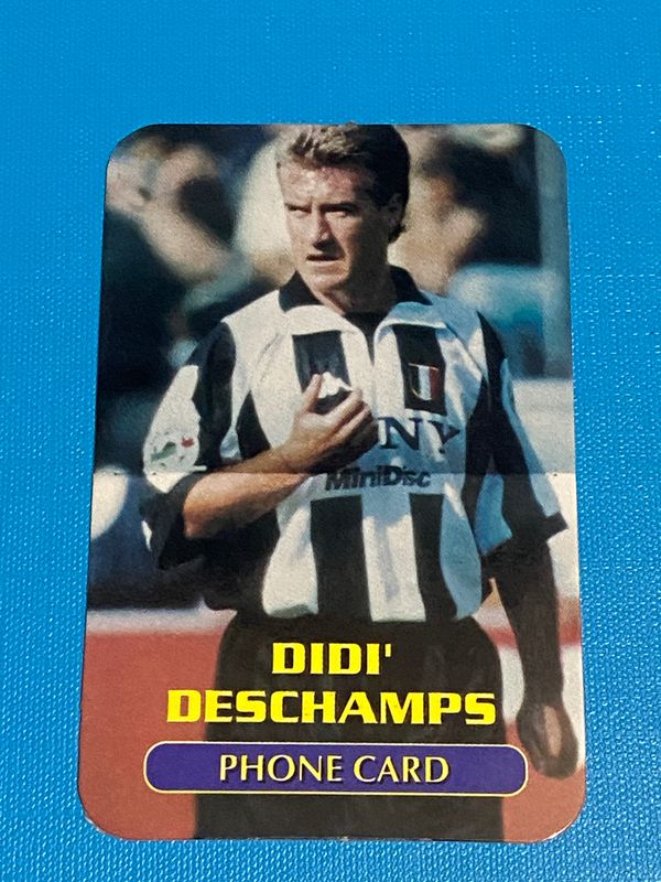carte telefoniche (fake) - Didì Deschamps Calcio Juventus -  Usata