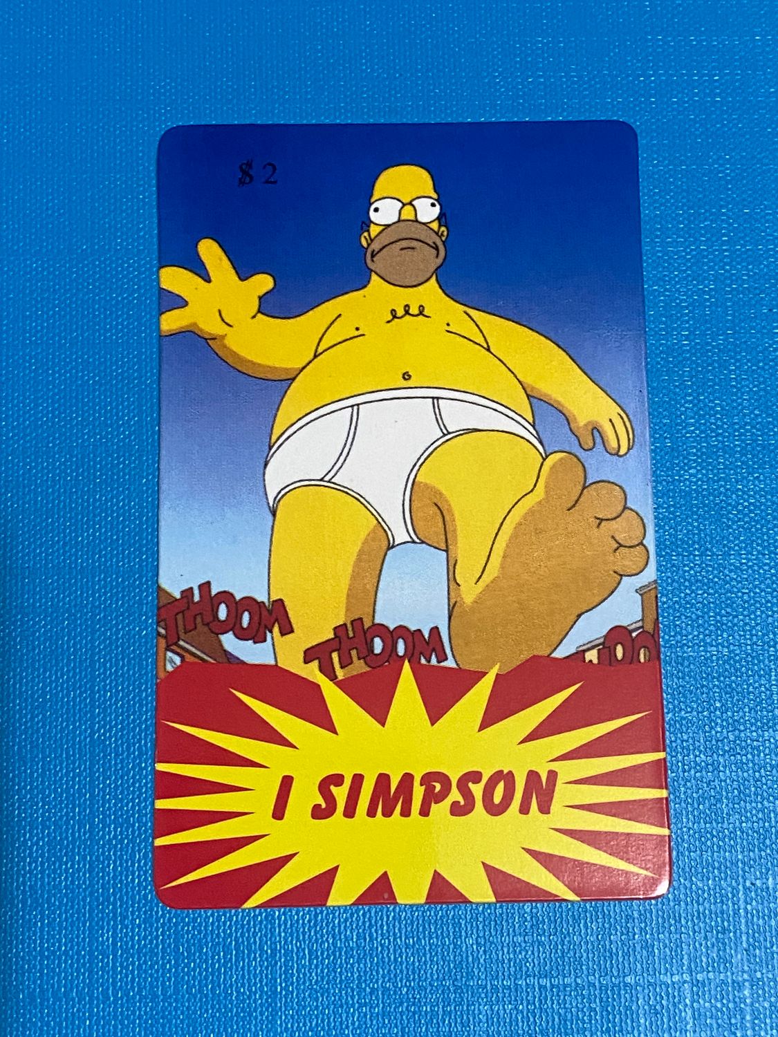 carte telefoniche (fake) - The Simpsons $2 Homer furioso -  Usata