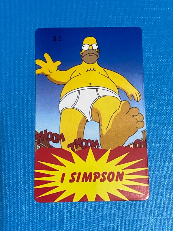 carte telefoniche (fake) - The Simpsons $2 Homer furioso -  Usata