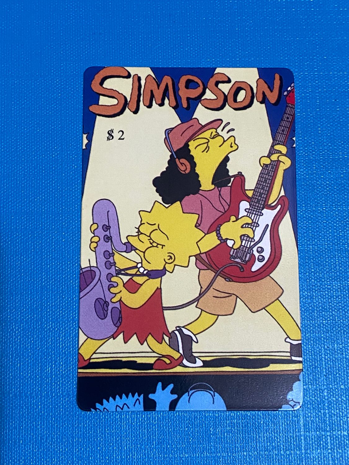 carte telefoniche (fake) - The Simpsons $2 LIsa & Otto -  Usata