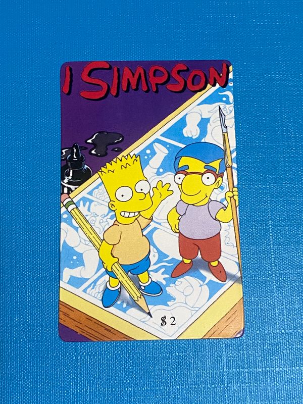 carte telefoniche (fake) - The Simpsons $2 Bart & Milhouse -  Usata