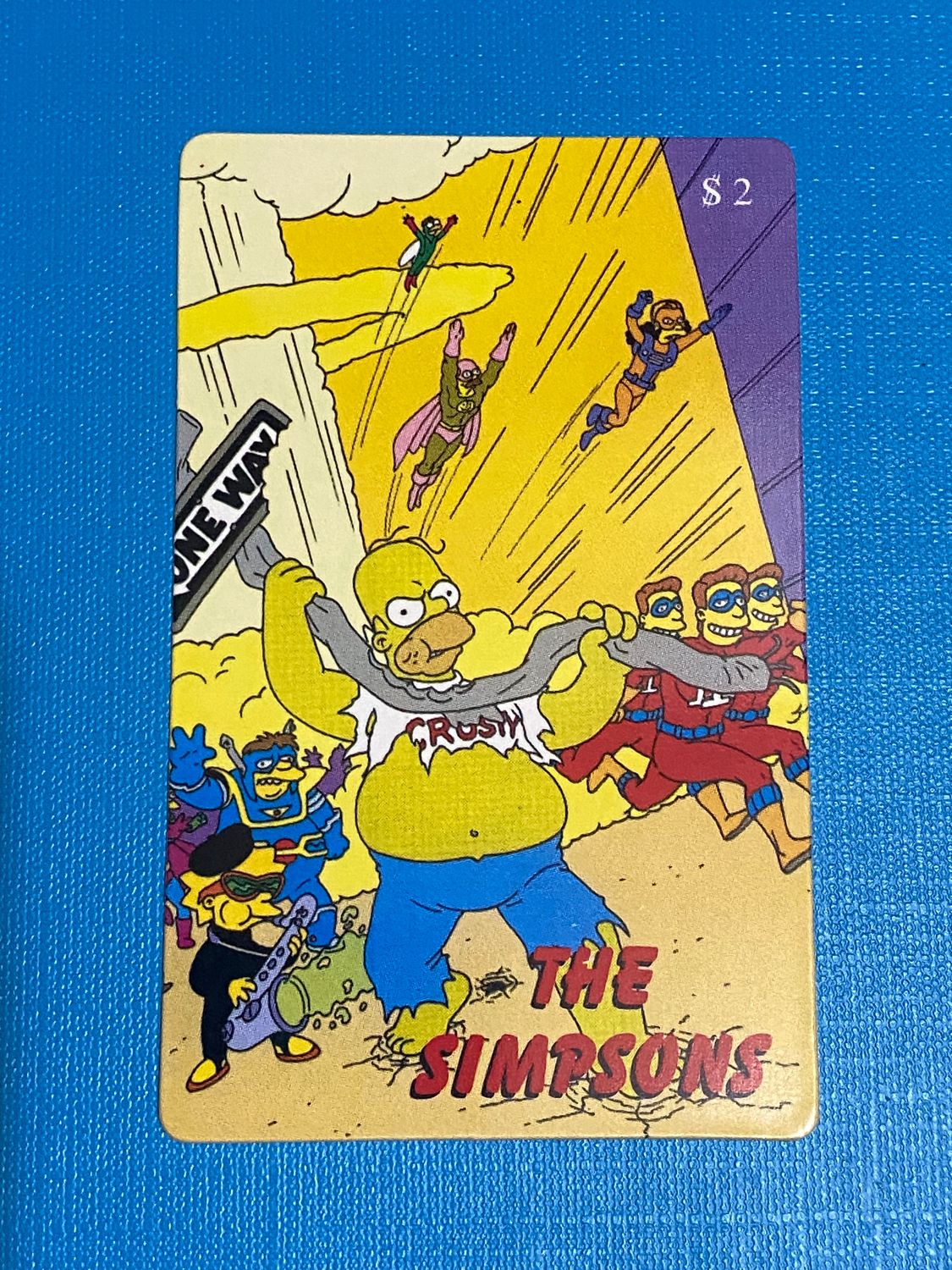 carte telefoniche (fake) - The Simpsons $2 Homer Kong -  Usata
