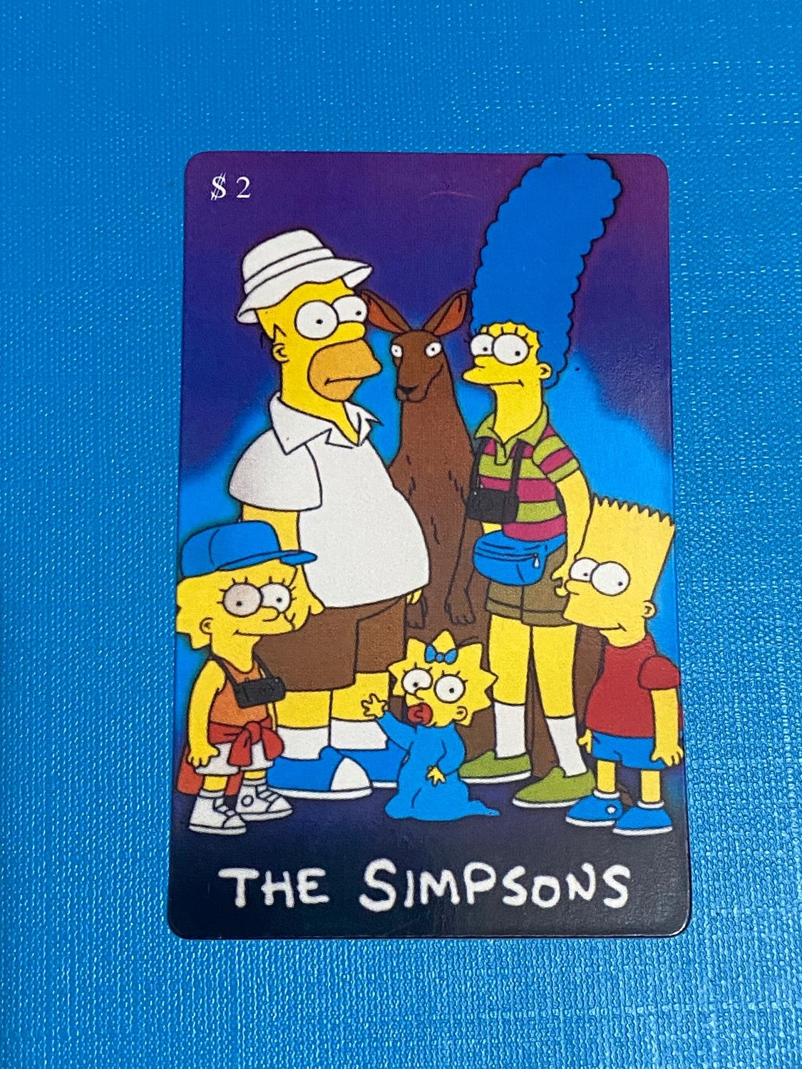 carte telefoniche (fake) - The Simpsons $2 Family in Holiday -  Usata