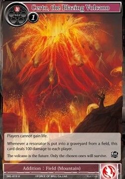 Certo, the Blazing Volcano- FOW -SKL-ITA-NM-foil