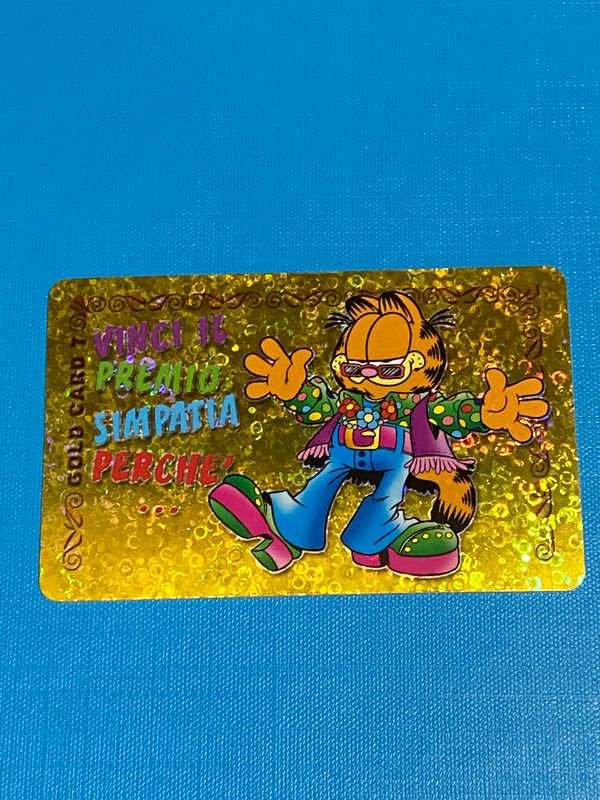 Card Ferrero Kinder Brioss - Garfield Gold card N.7 -italia   NUOVA