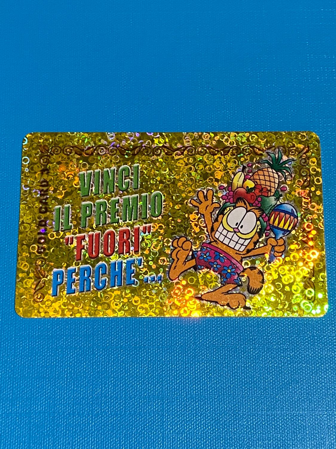 Card Ferrero Kinder Brioss - Garfield Gold card N.3 -italia   NUOVA