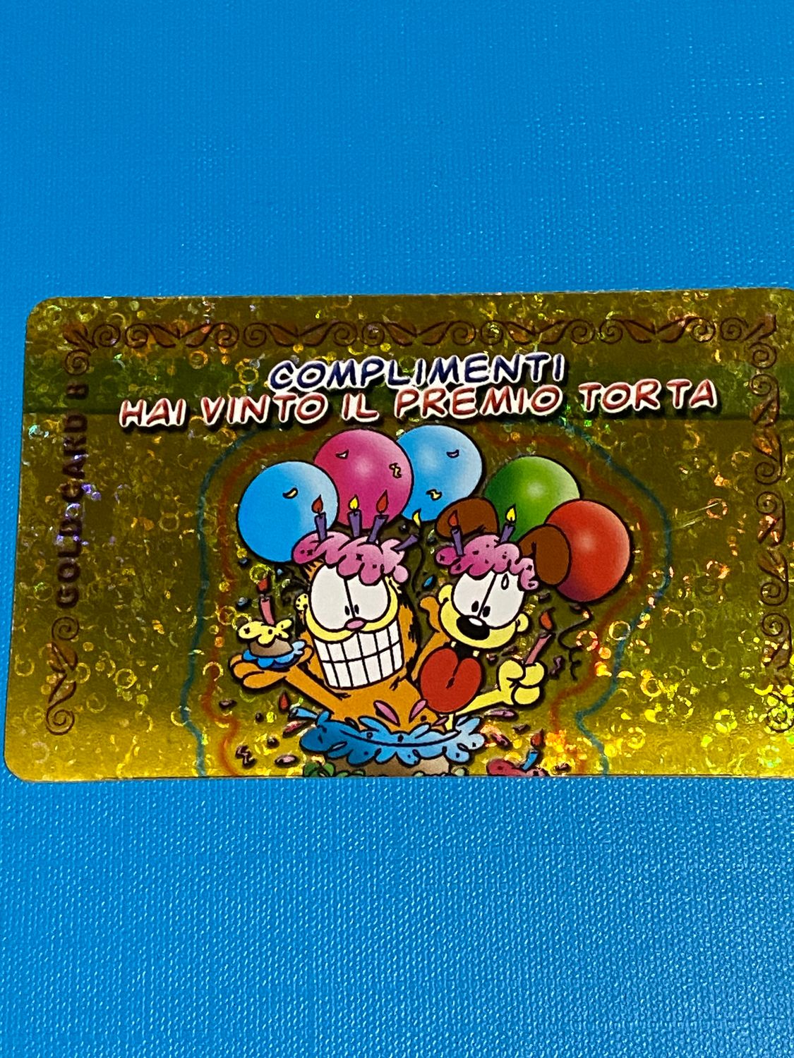 Card Ferrero Kinder Brioss - Garfield Gold card N.8 -italia   NUOVA