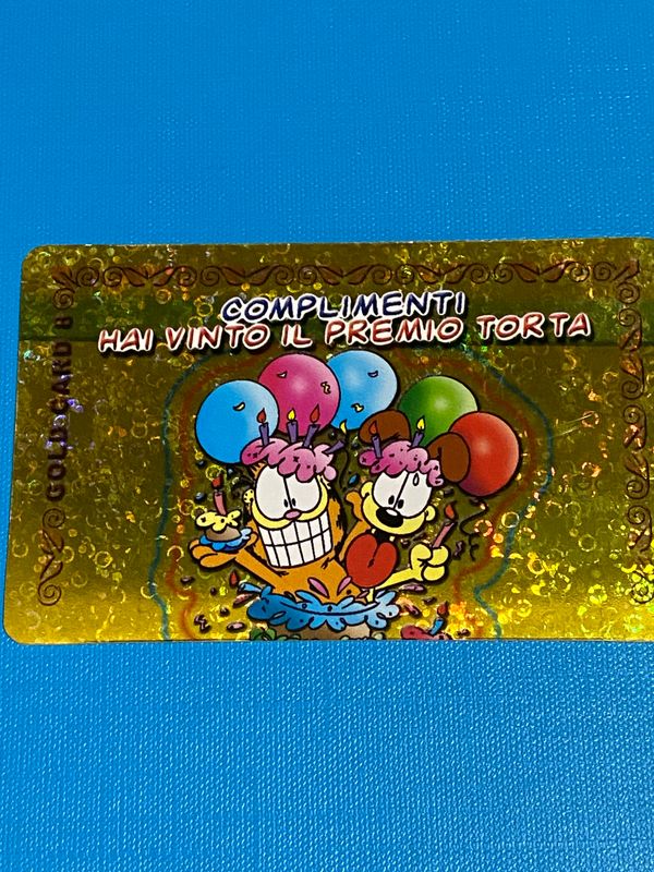 Card Ferrero Kinder Brioss - Garfield Gold card N.8 -italia   NUOVA