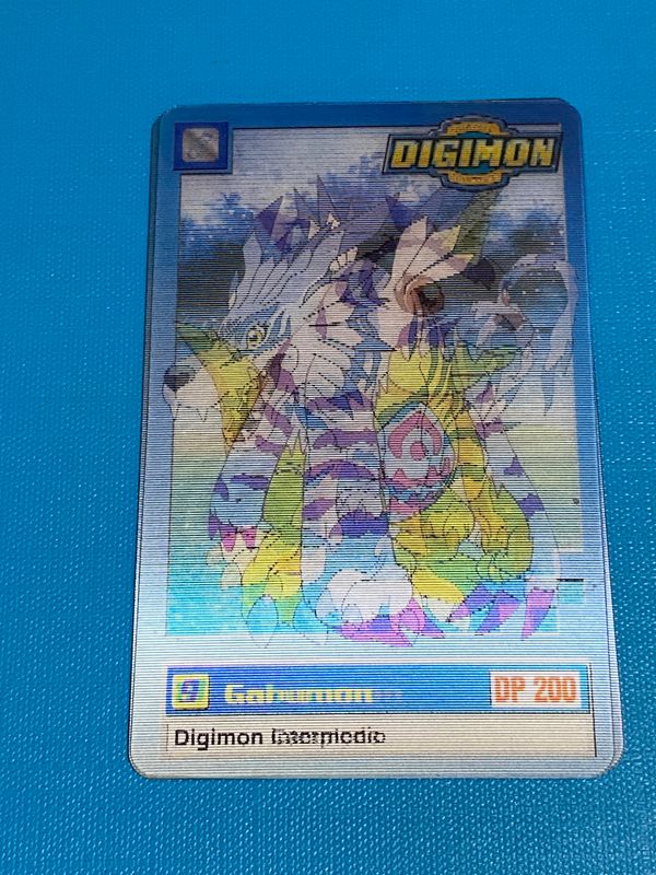 Card Digimon Upper Deck  - 3D Lenticolare Gabumon/Garumon -italia   NUOVA