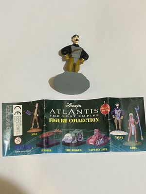 TOMY Atlantide L'impero perduto Disney Vintage Gashapon personaggio Vinny + BPZ