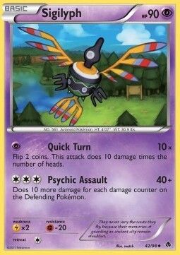 Carta pokemon Sigilyph (EPO 42)-Nuove Forze-U - lingua ITA-condizione EX Carta pokemon Sigilyph (EPO 42)-Nuove Forze-U - lingua ITA-condizione EX