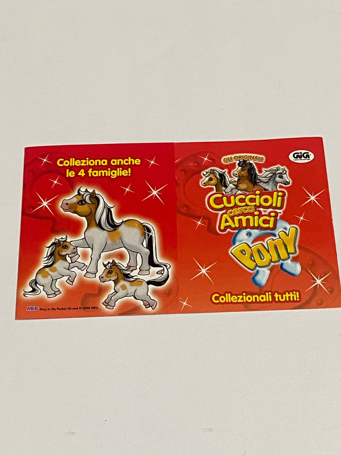 Cartina Catalogo Giochi Preziosi anni 90 Cuccioli cercamici Pony