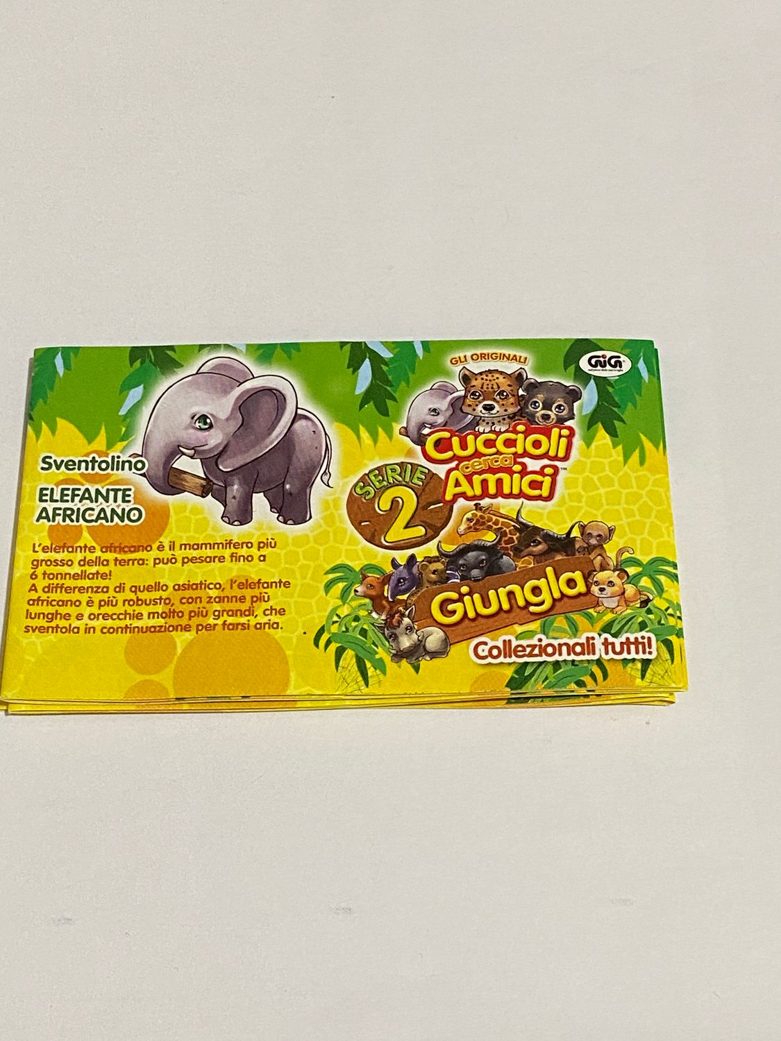 Cartina Catalogo Giochi Preziosi anni 90 Cuccioli cercamici Giungla