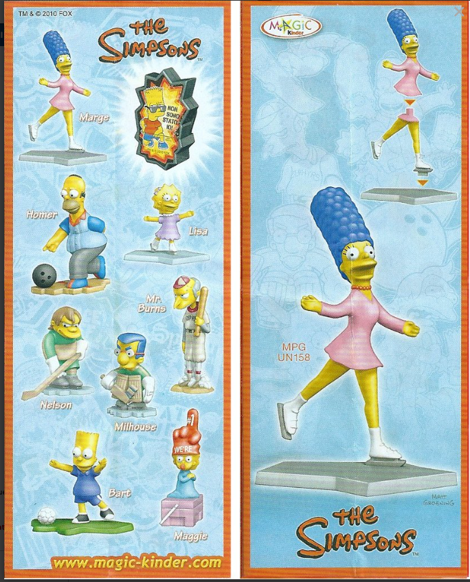 Kinder Cartnina UN158- The Simpsons 2 - Marge Simpsons