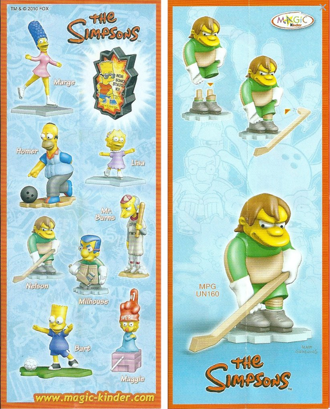 Kinder Cartnina UN160- The Simpsons 2 - Nelson Munsel