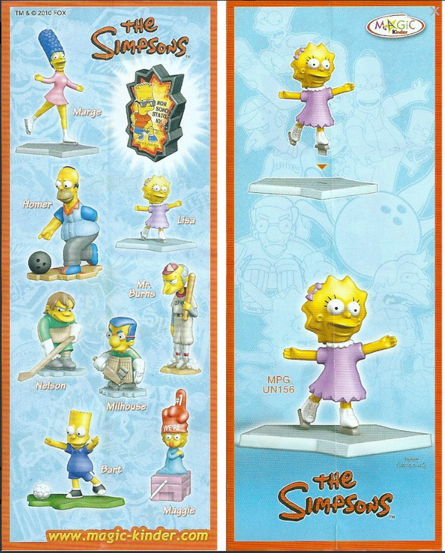 Kinder Cartina UN156 - The Simpsons 2 - Lisa Simpson